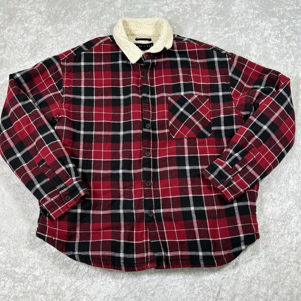 Men’s Edgar + Ash Fleece Lined Flannel Size XL
